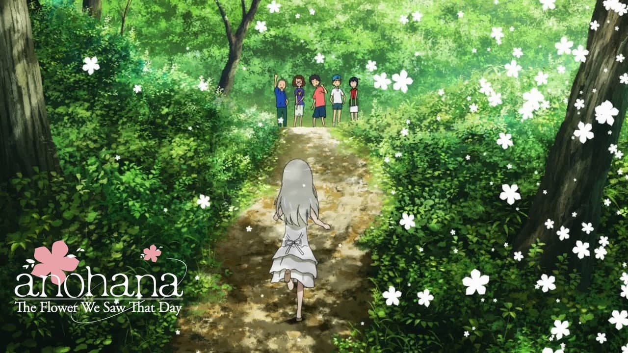Anohana: The Flower We Saw That Day — backdrops with title 1