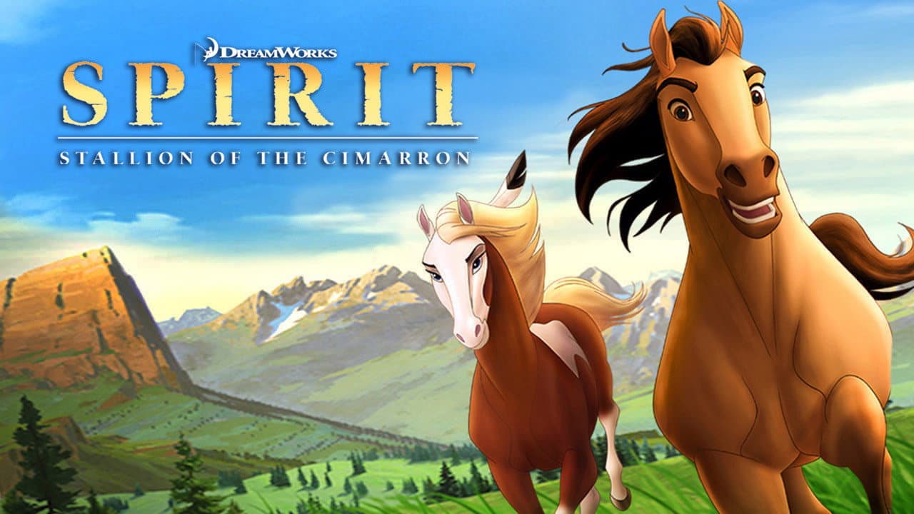Spirit: Stallion of the Cimarron — backdrops with title 1