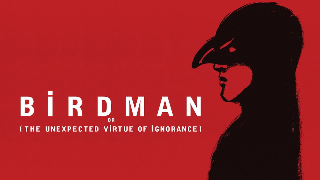 Birdman or (The Unexpected Virtue of Ignorance) — backdrops with title 4