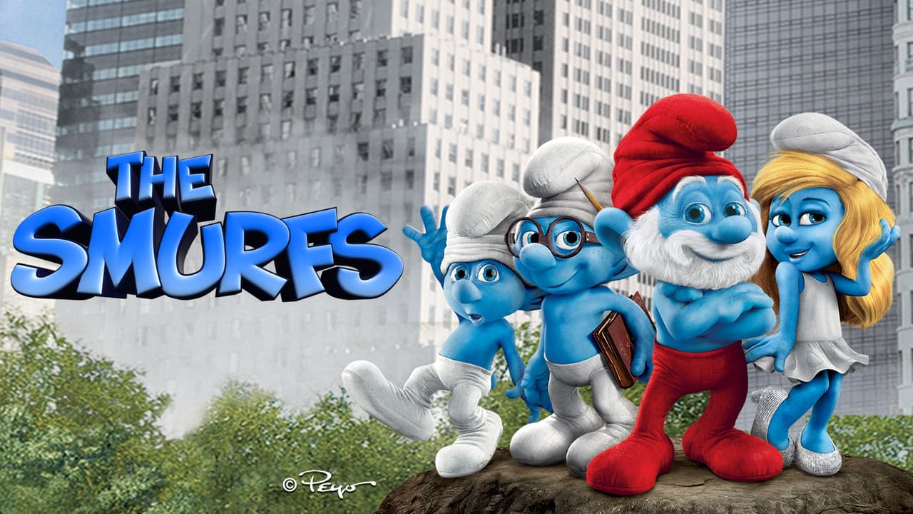 The Smurfs — backdrops with title 2