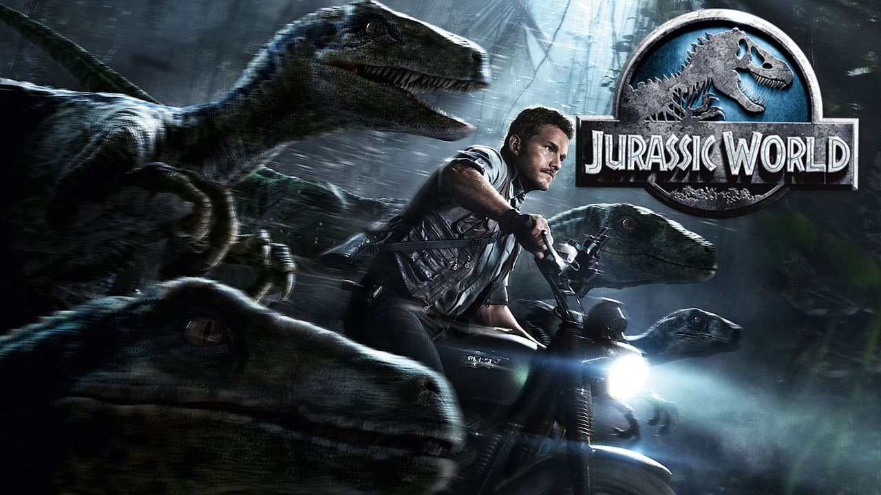 Jurassic World — backdrops with title 7