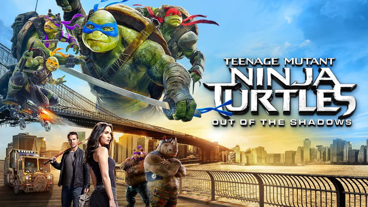Teenage Mutant Ninja Turtles: Out of the Shadows — backdrops with title 6