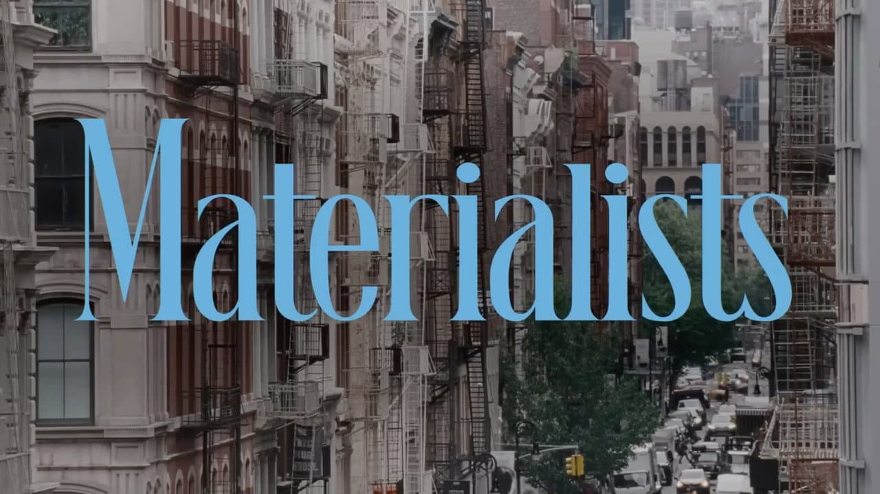 Materialists — backdrops with title 3