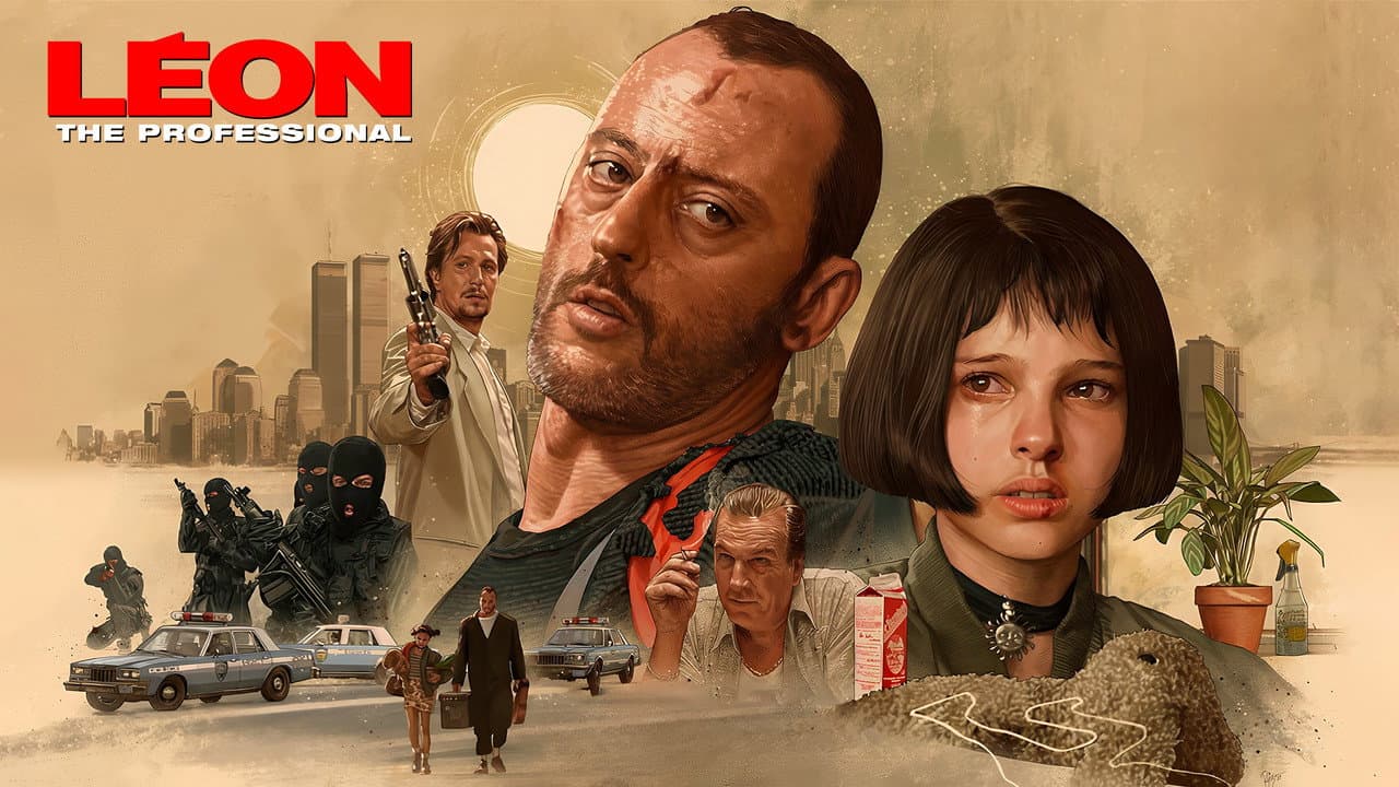 Léon: The Professional — backdrops with title 1