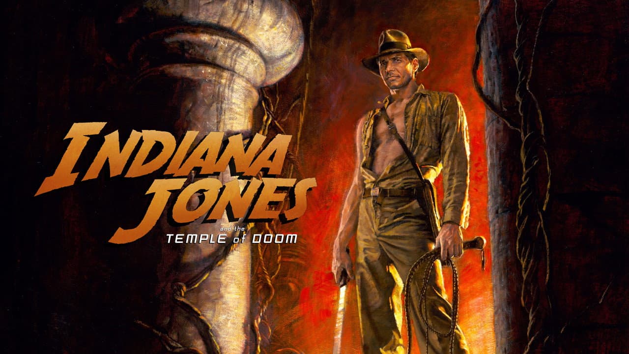 Indiana Jones and the Temple of Doom — backdrops with title 2