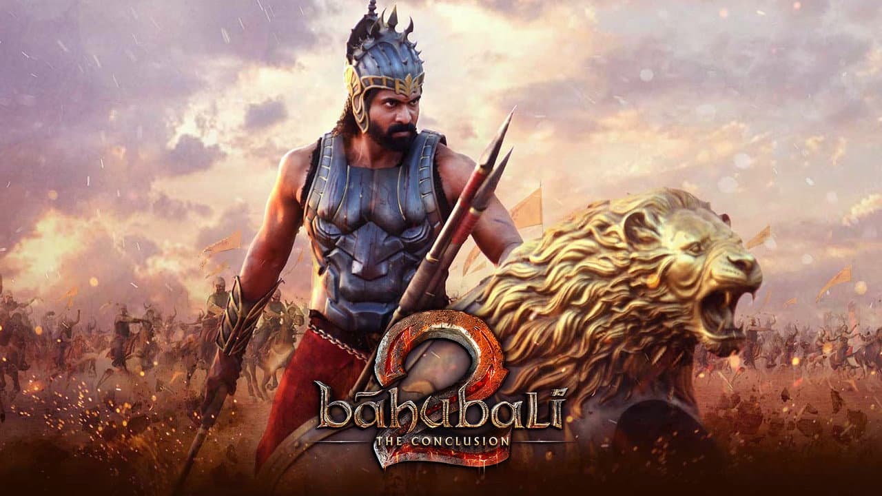 Bāhubali 2: The Conclusion — backdrops with title 4