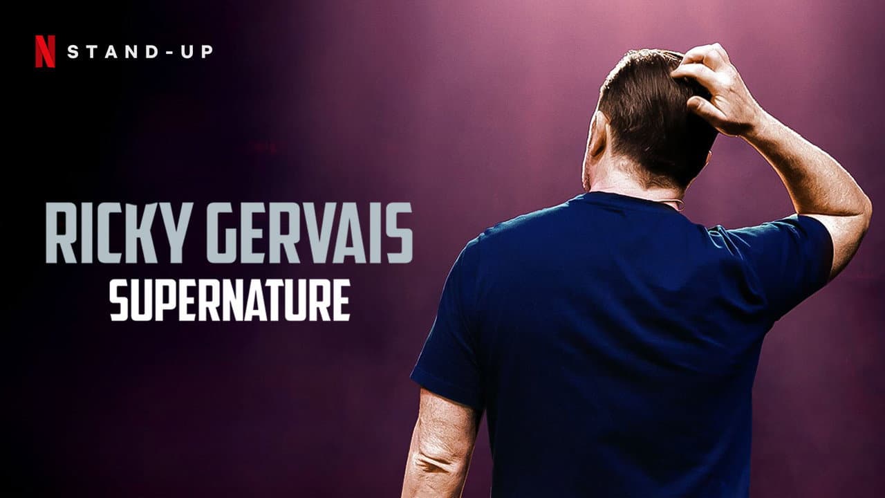Ricky Gervais: SuperNature — backdrops with title 1