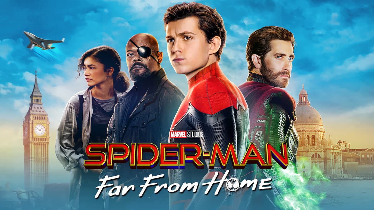 Spider-Man: Far From Home — backdrops with title 3