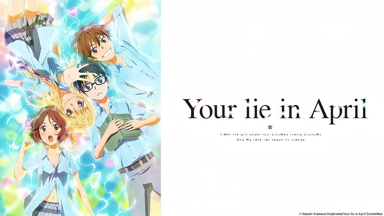 Your Lie in April — backdrops with title 3