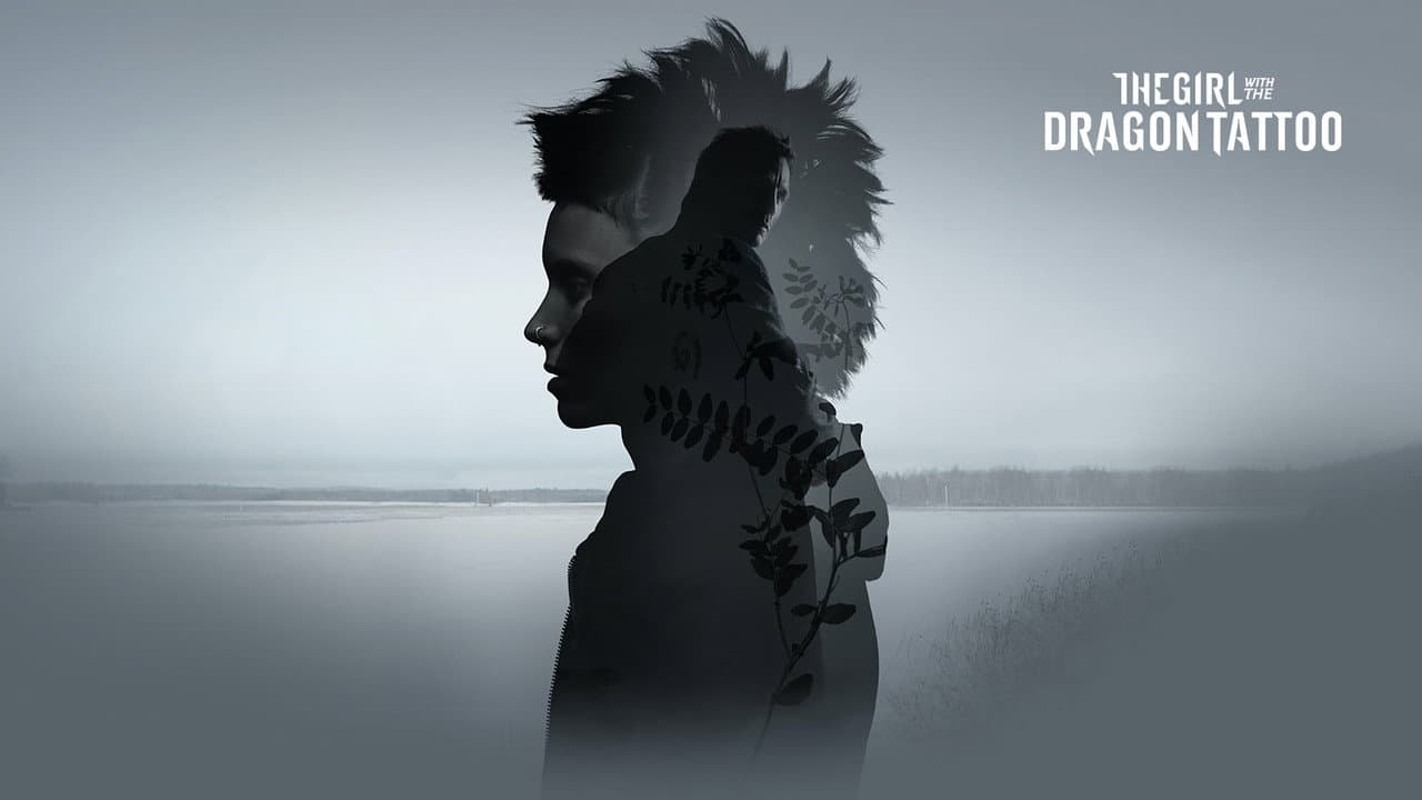 The Girl with the Dragon Tattoo — backdrops with title 3