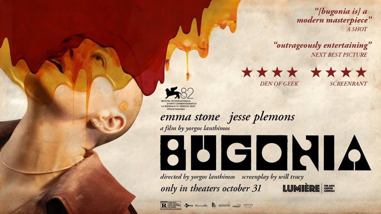 Bugonia — backdrops with title 2