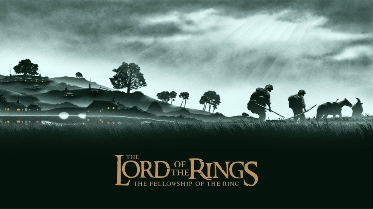 The Lord of the Rings: The Fellowship of the Ring — backdrops with title 5