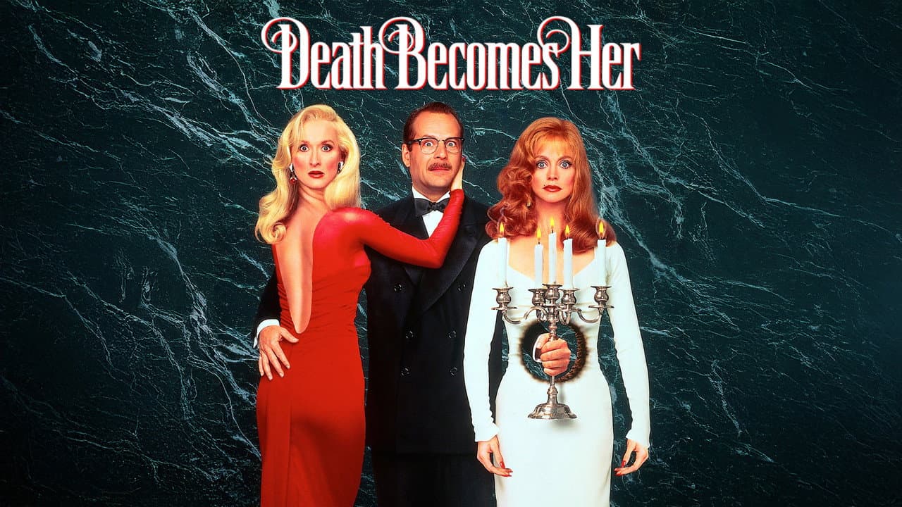 Death Becomes Her — backdrops with title 4