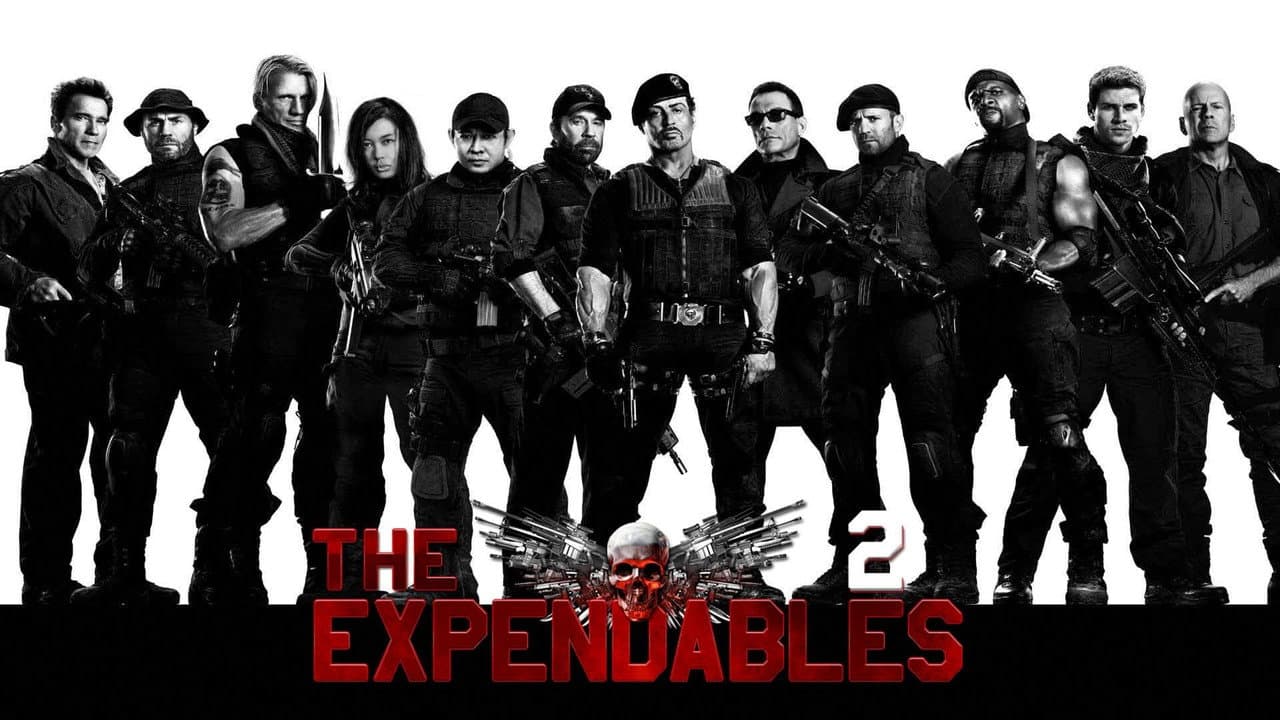 The Expendables 2 — backdrops with title 2