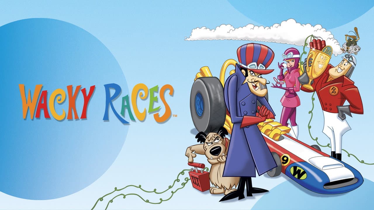 Wacky Races — backdrops with title 1