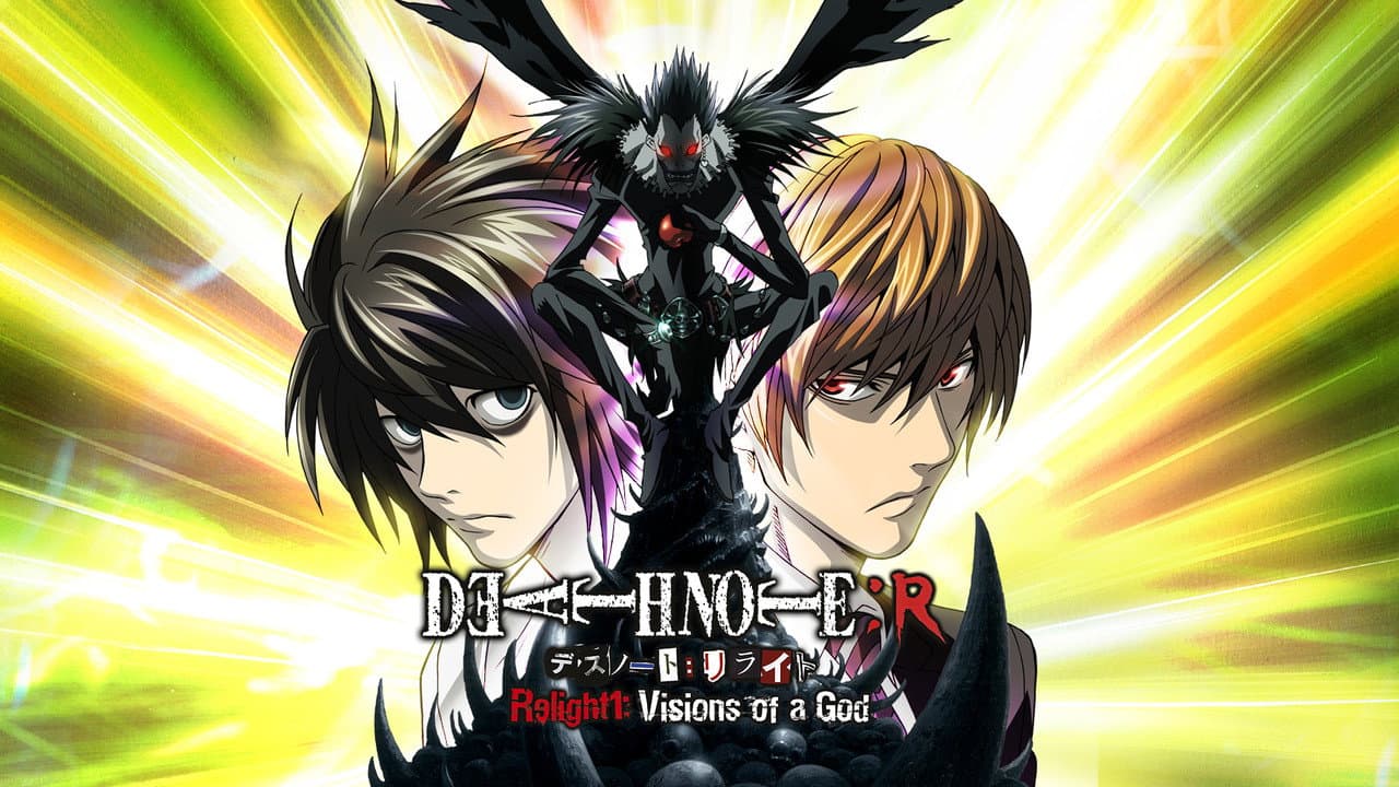 Death Note Relight 1: Visions of a God — backdrops with title 3