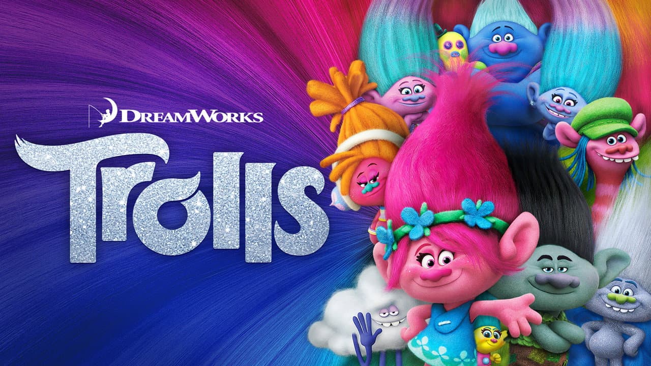 Trolls — backdrops with title 3