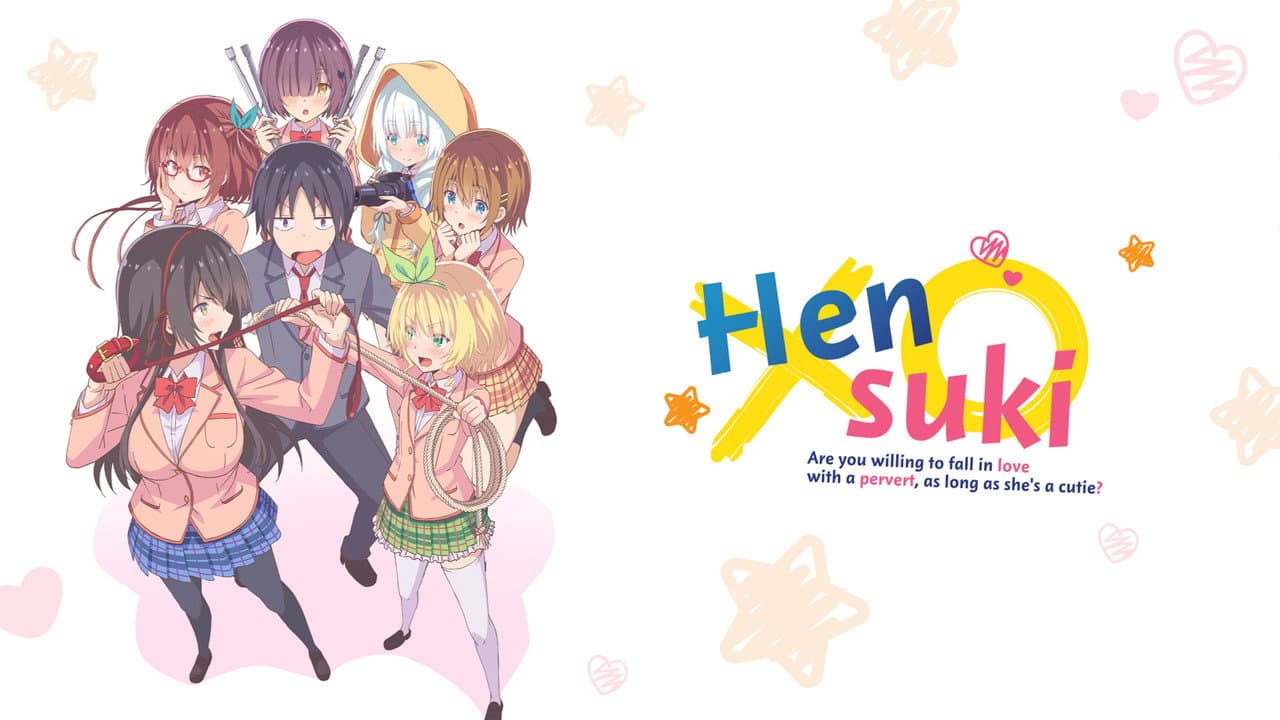 Hensuki: Are You Willing to Fall in Love With a Pervert, As Long As She's a Cutie? — backdrops with title 1