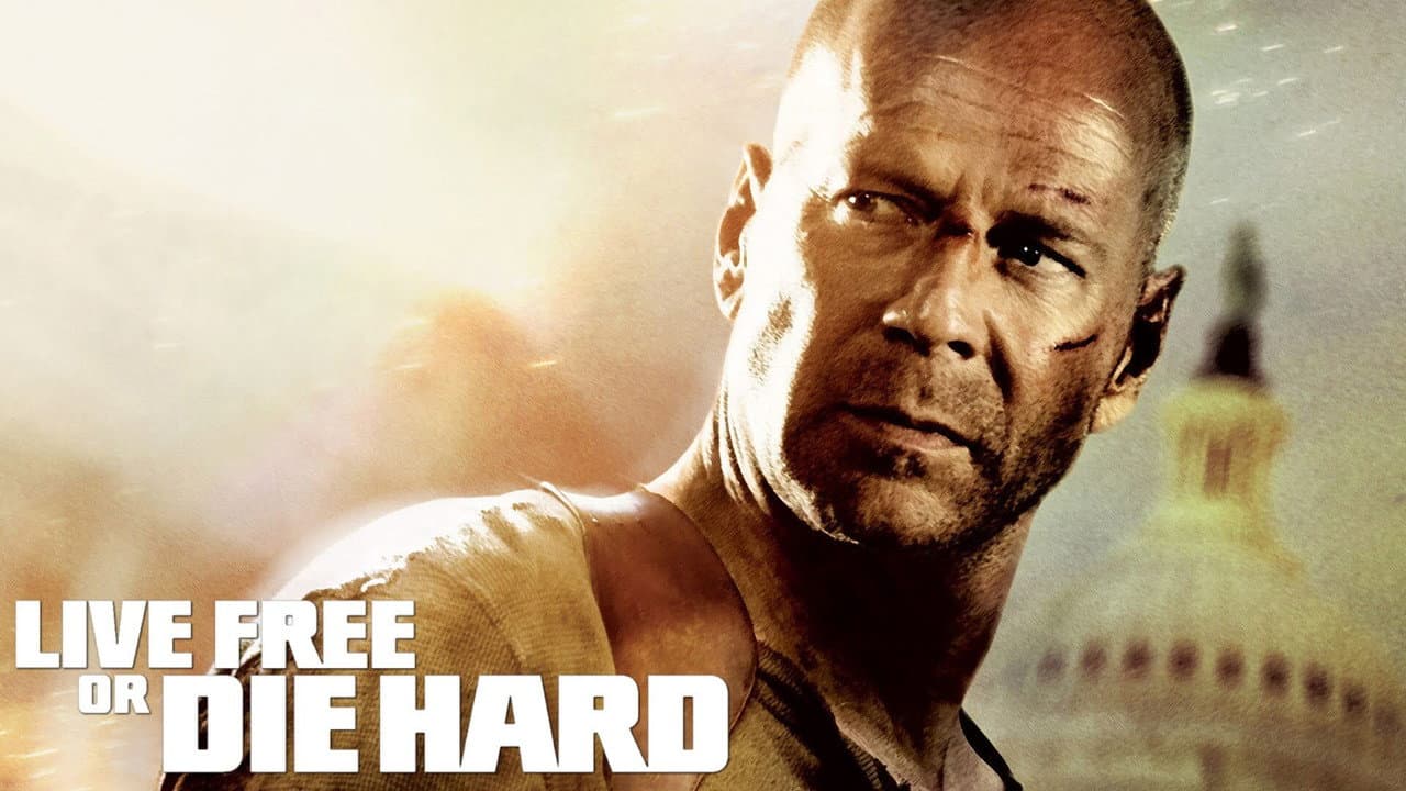 Live Free or Die Hard — backdrops with title 1