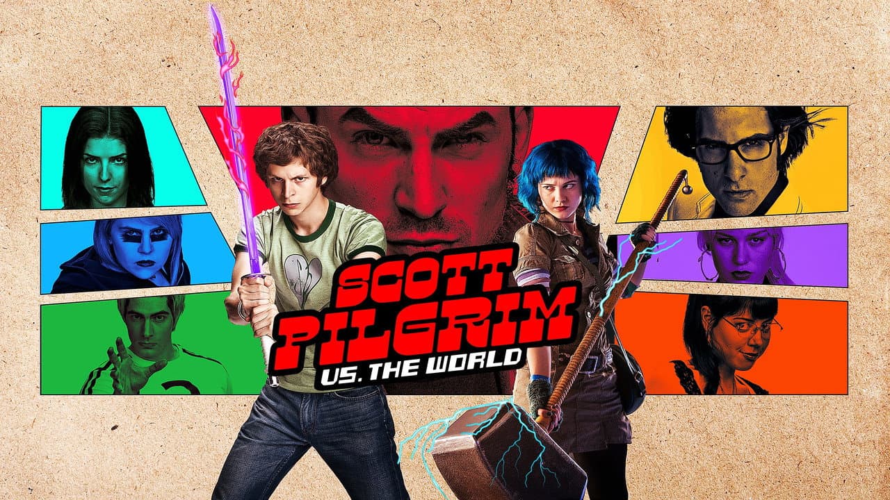 Scott Pilgrim vs. the World — backdrops with title 3