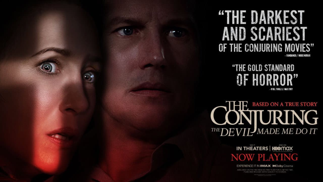 The Conjuring: The Devil Made Me Do It — backdrops with title 6
