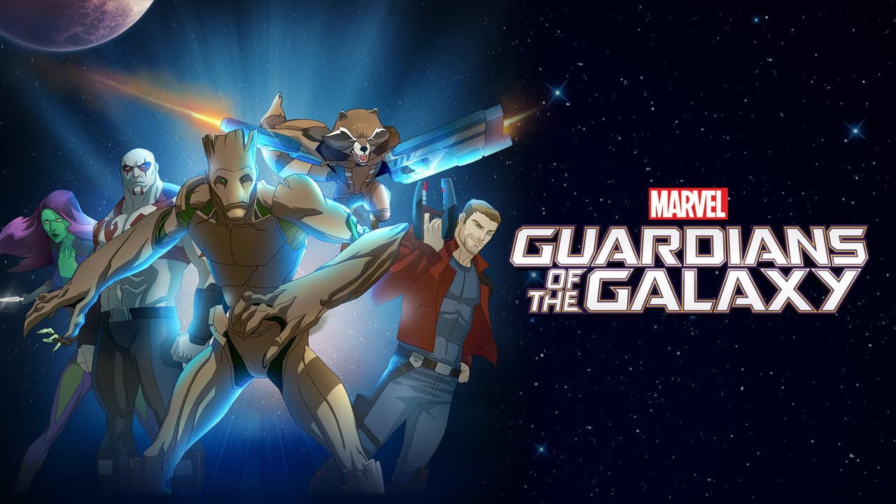 Marvel's Guardians of the Galaxy — backdrops with title 1
