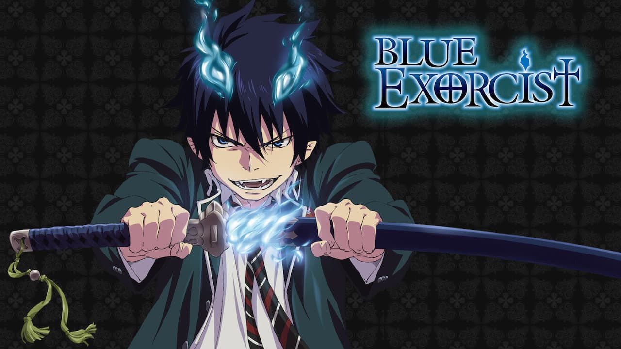 Blue Exorcist — backdrops with title 4