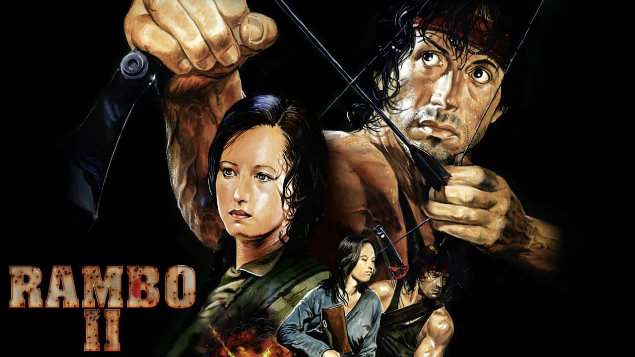 Rambo: First Blood Part II — backdrops with title 4