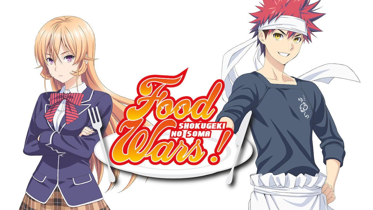 Food Wars! Shokugeki no Soma — backdrops with title 8