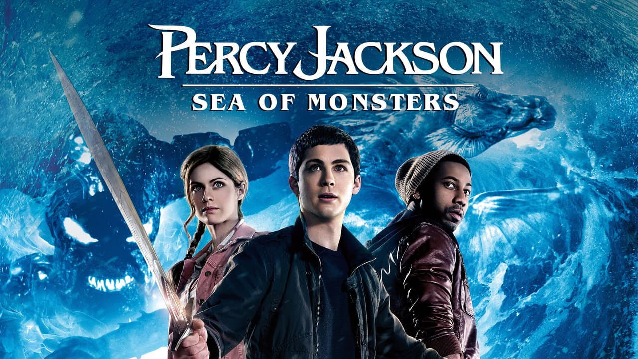 Percy Jackson: Sea of Monsters — backdrops with title 4