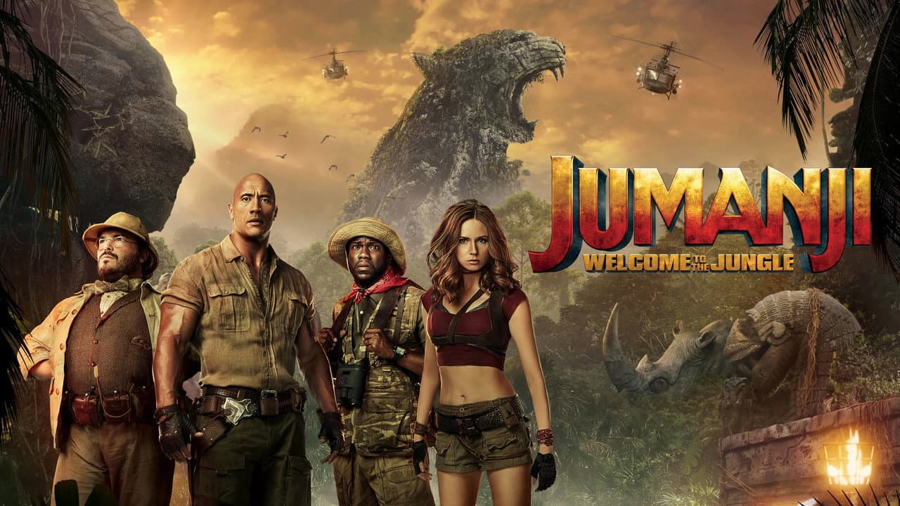 Jumanji: Welcome to the Jungle — backdrops with title 8