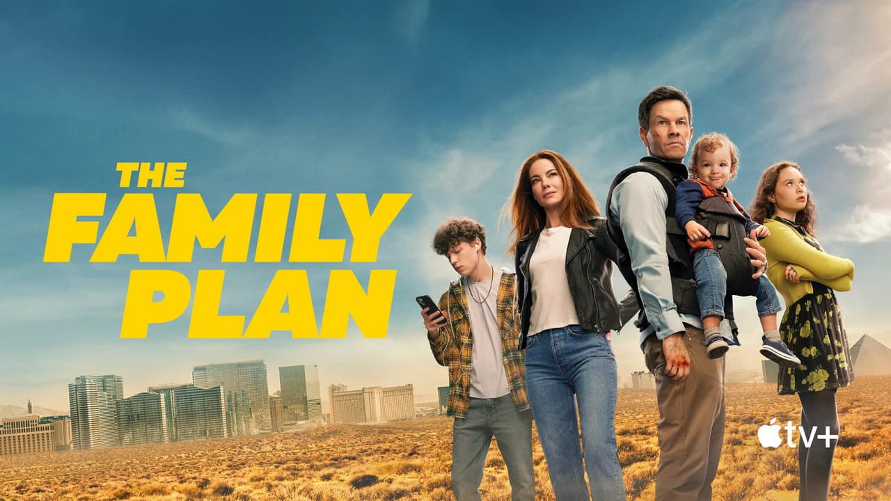 The Family Plan — backdrops with title 3