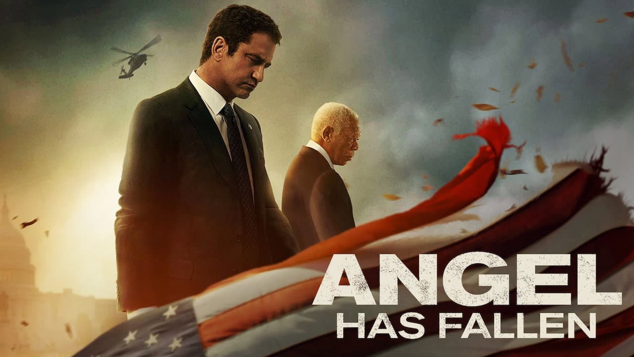 Angel Has Fallen — backdrops with title 3
