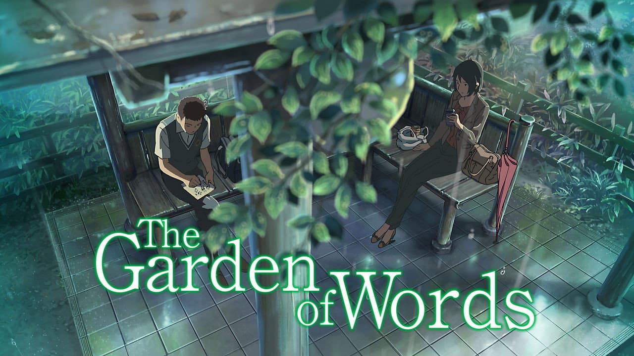The Garden of Words — backdrops with title 4