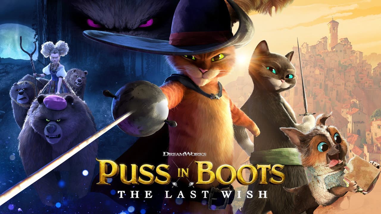Puss in Boots: The Last Wish — backdrops with title 2