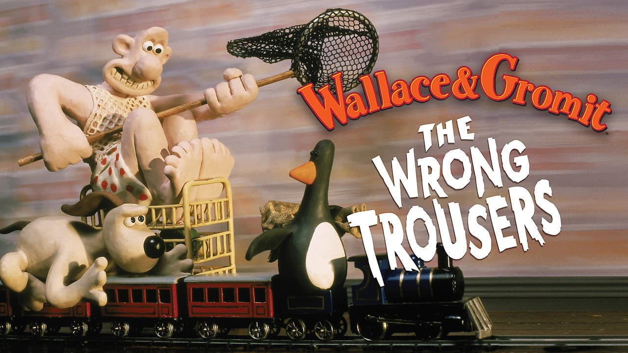 The Wrong Trousers — backdrops with title 3