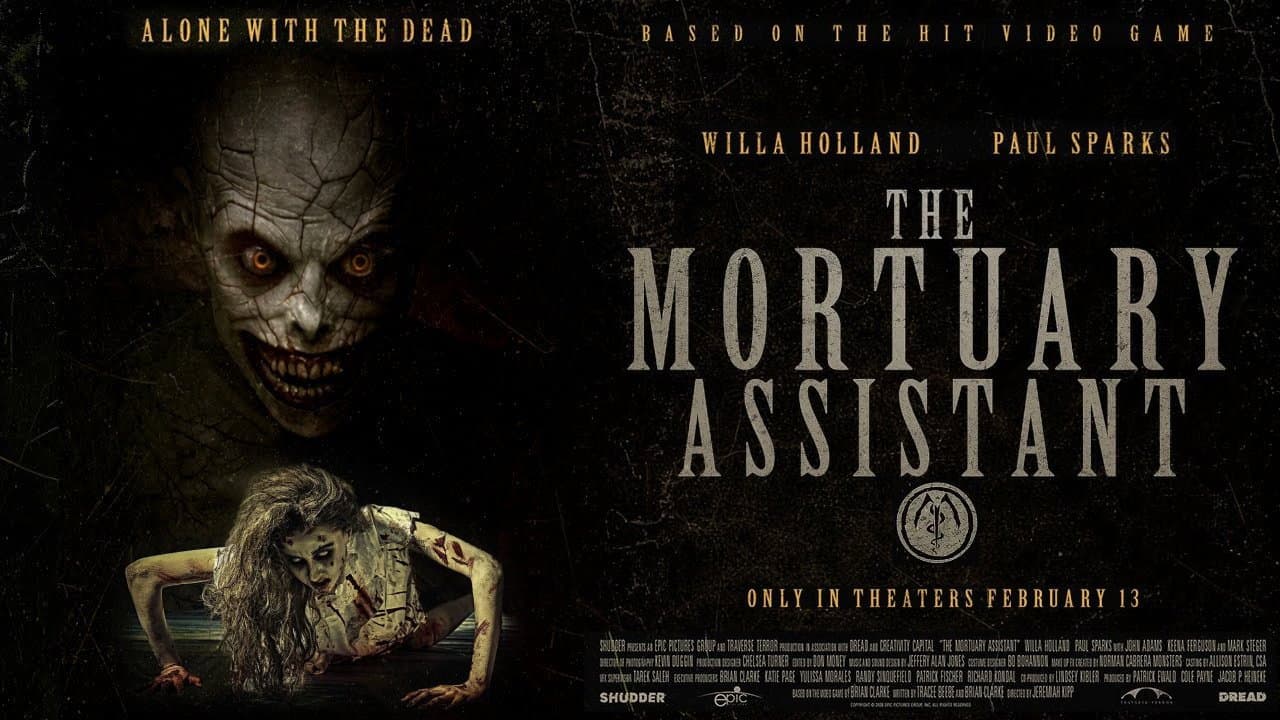The Mortuary Assistant — backdrops with title 2