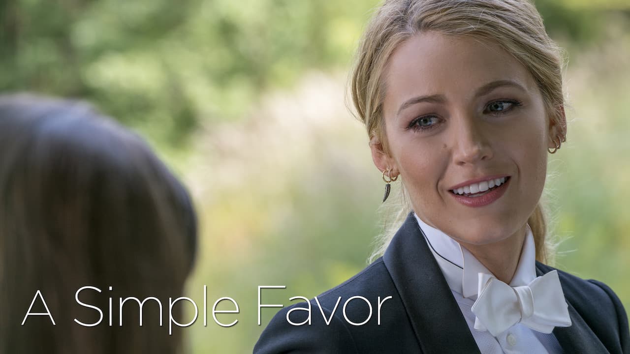 A Simple Favor — backdrops with title 7