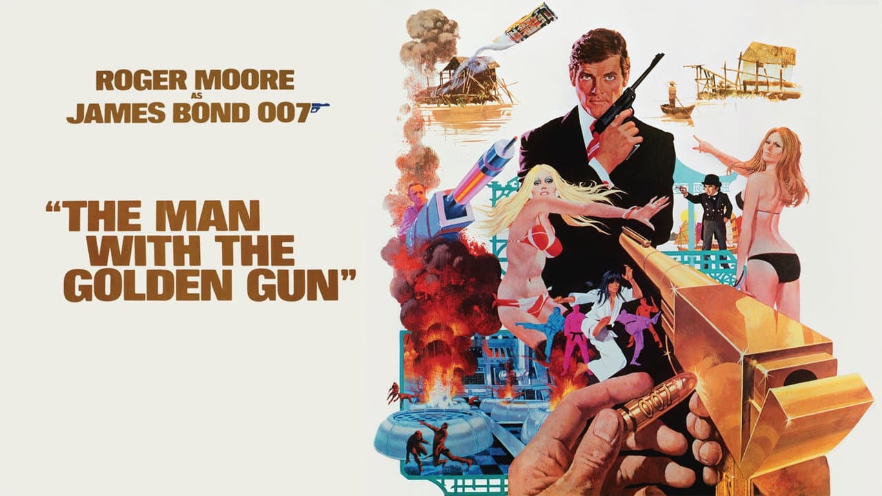 The Man with the Golden Gun — backdrops with title 6