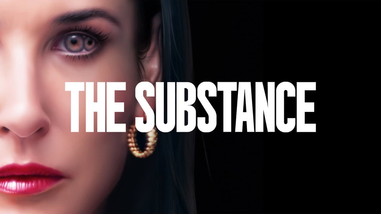 The Substance — backdrops with title 3