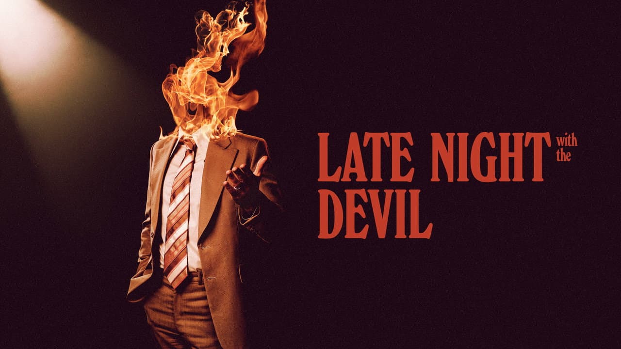 Late Night with the Devil — backdrops with title 1