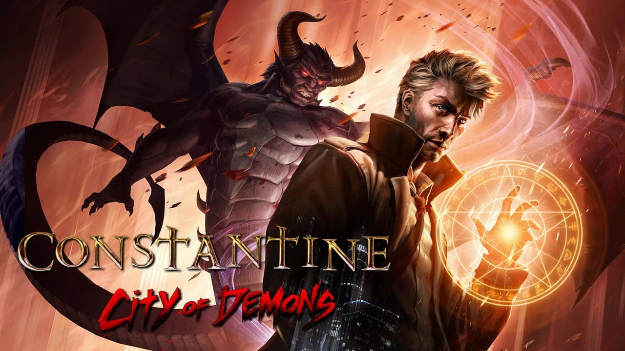 Constantine: City of Demons - The Movie — backdrops with title 1
