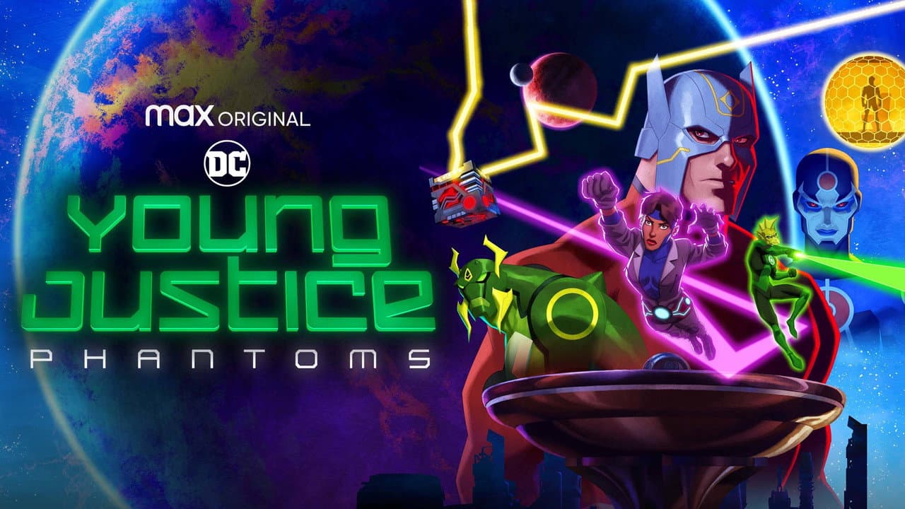 Young Justice — backdrops with title 4