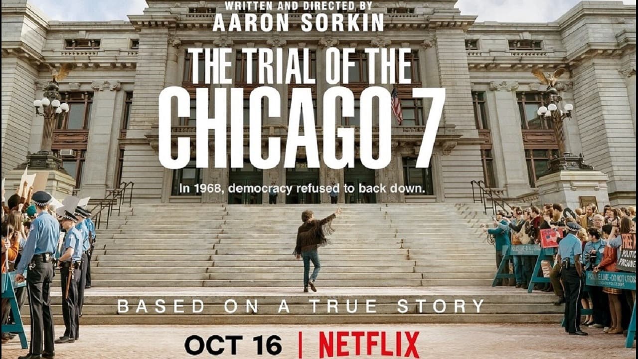 The Trial of the Chicago 7 — backdrops with title 2