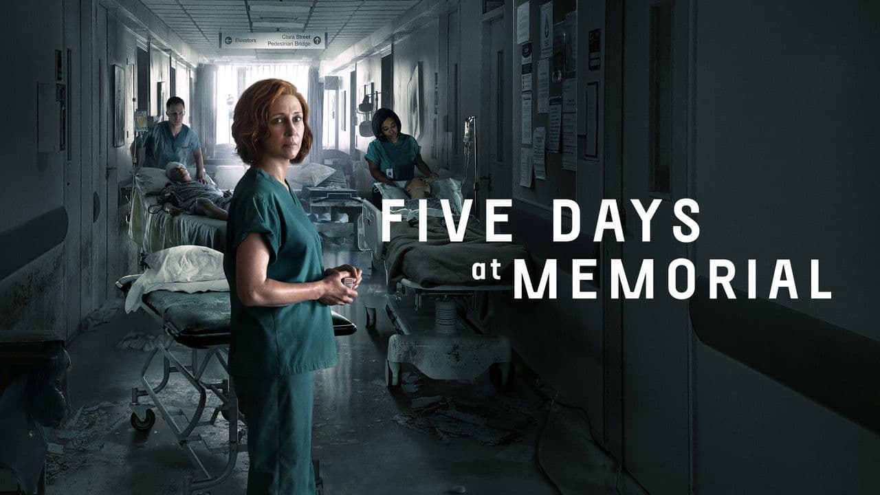 Five Days at Memorial — backdrops with title 1