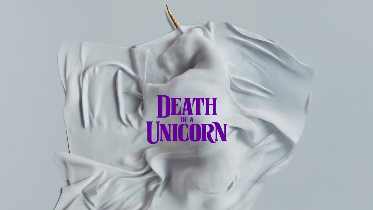 Death of a Unicorn — backdrops with title 3