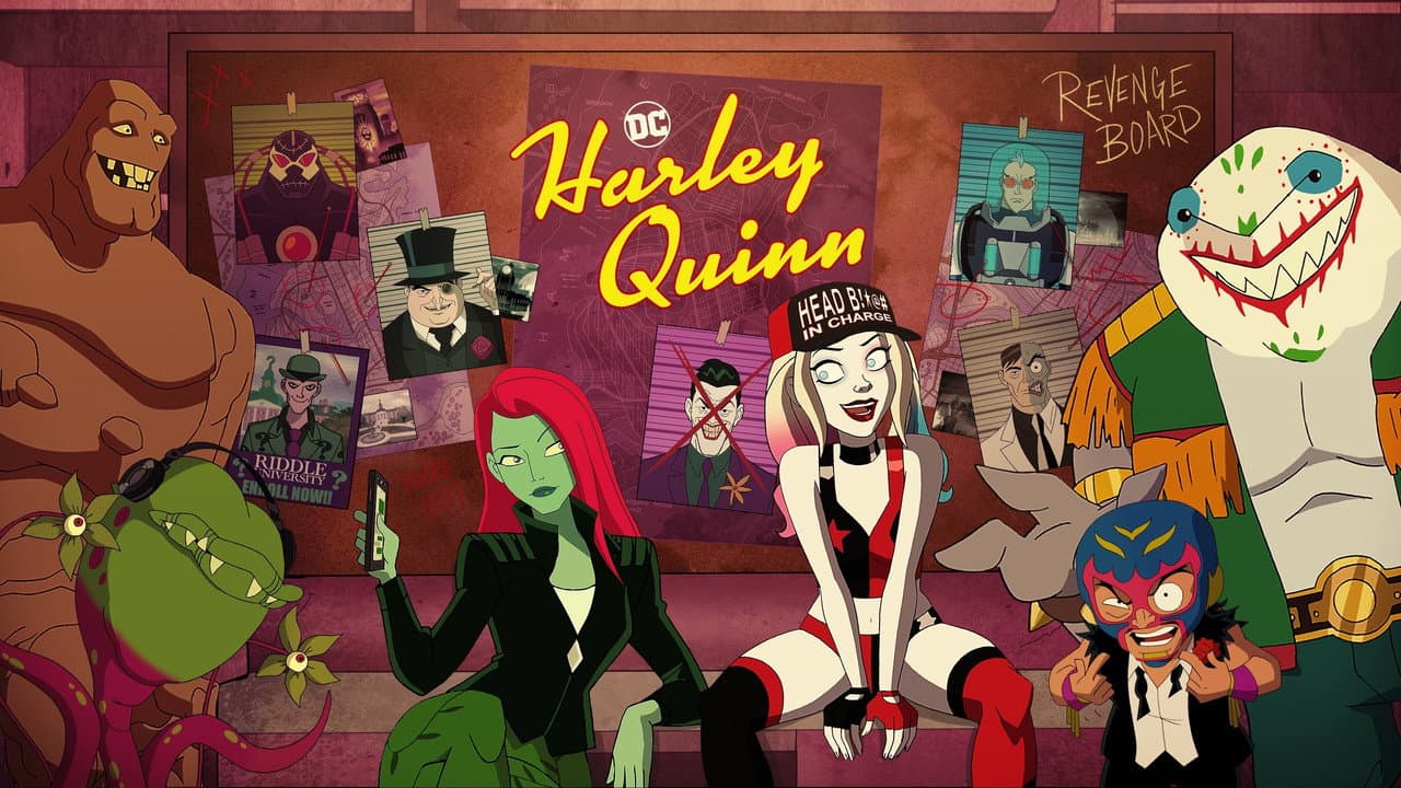 Harley Quinn — backdrops with title 3