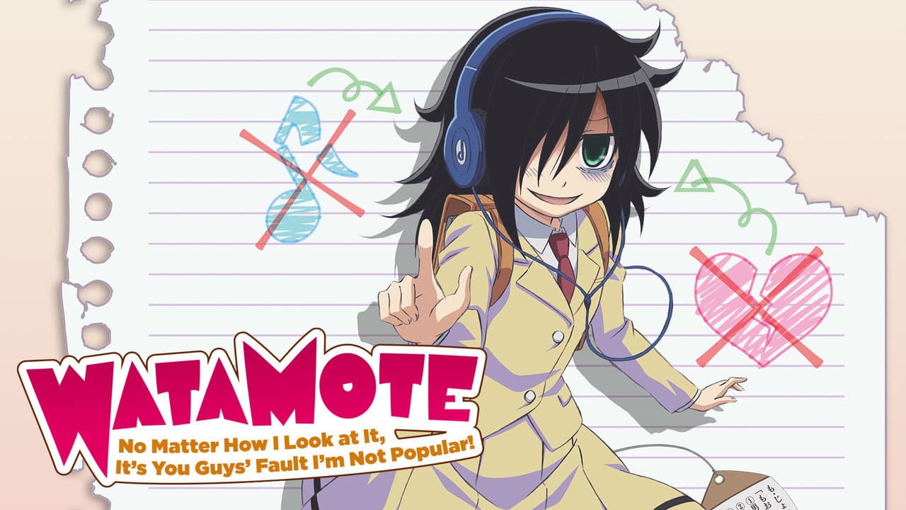 WATAMOTE ~No Matter How I Look at It, It's You Guys Fault I'm Not Popular!~ — backdrops with title 1