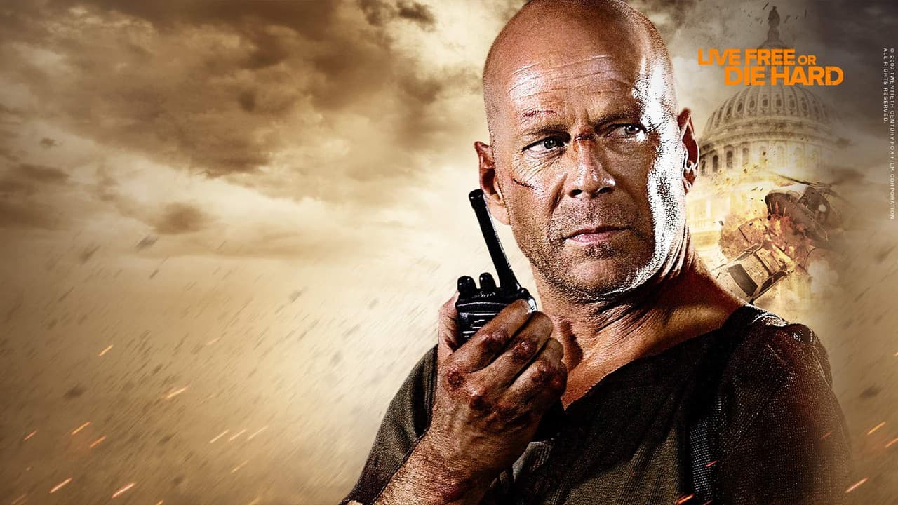 Live Free or Die Hard — backdrops with title 7
