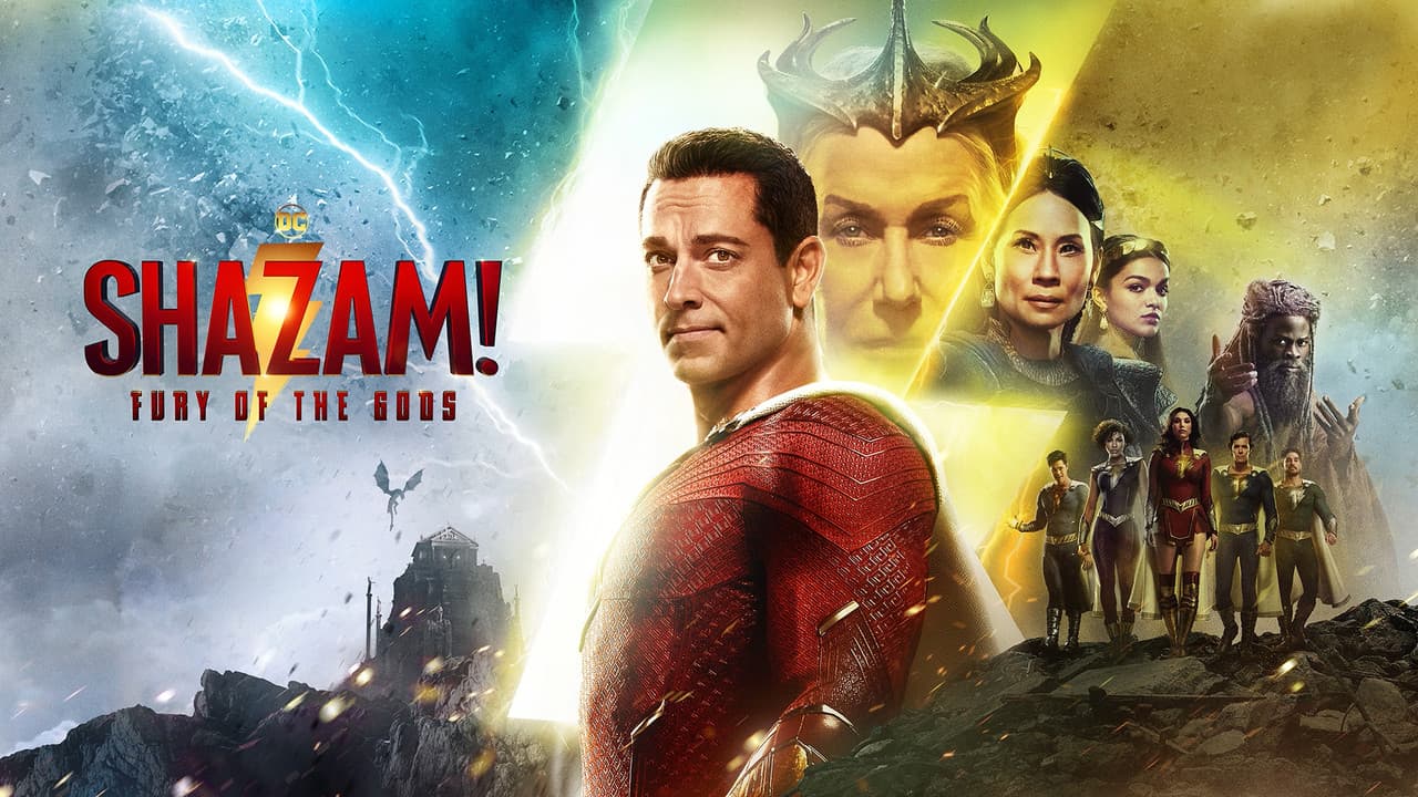 Shazam! Fury of the Gods — backdrops with title 2